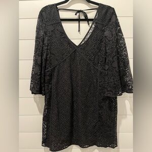 *Topshop Black lace Coverup Size M